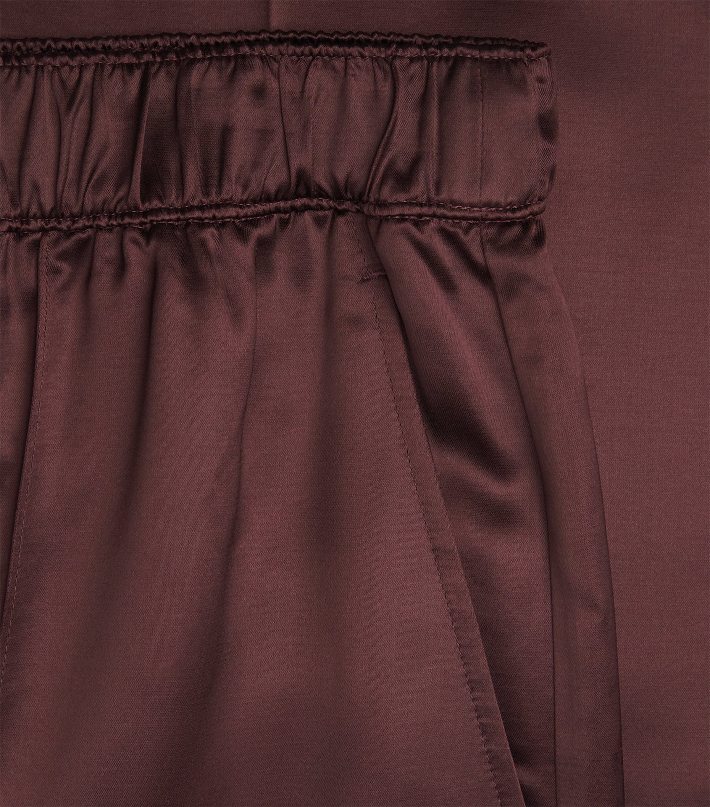 Satin Wide-Leg Trousers 600 MERLOT Image 5