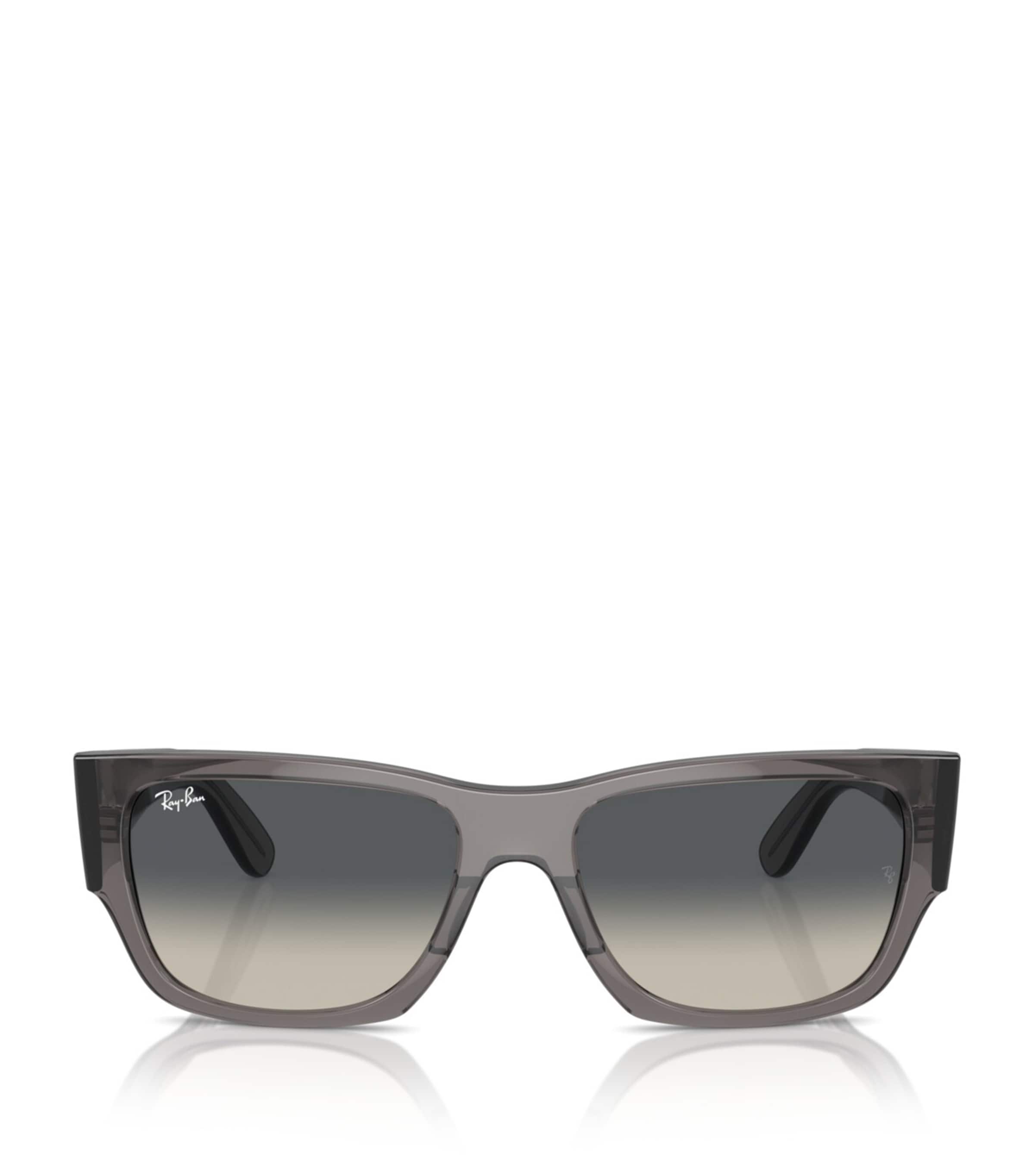 Ray Ban Ray-ban Womens Grey Rb0947s Carlos Rectangle-frame Acetate Sunglasses In Grey