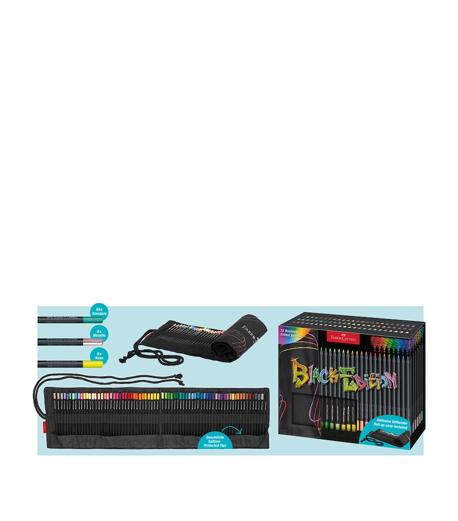 Black Edition Colour Pencil Roll MULTI Image 4