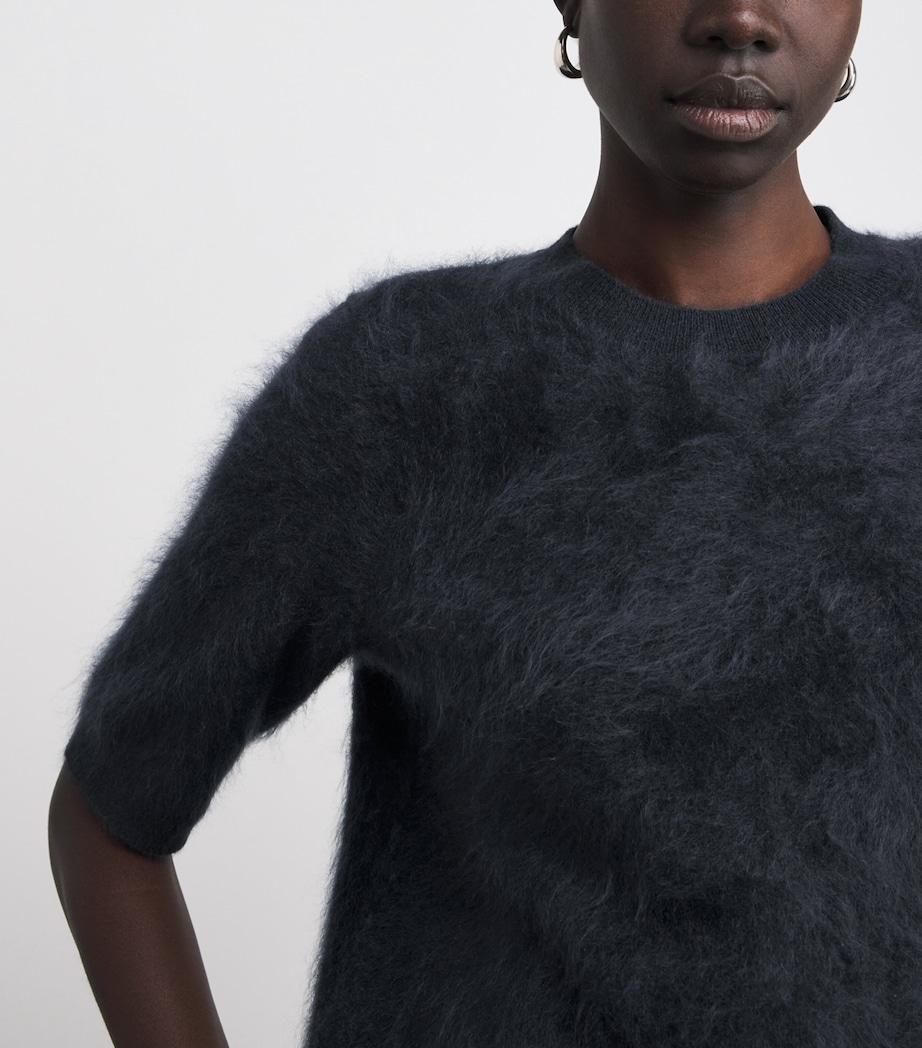 Brushed Cashmere Sweater INK Image 6