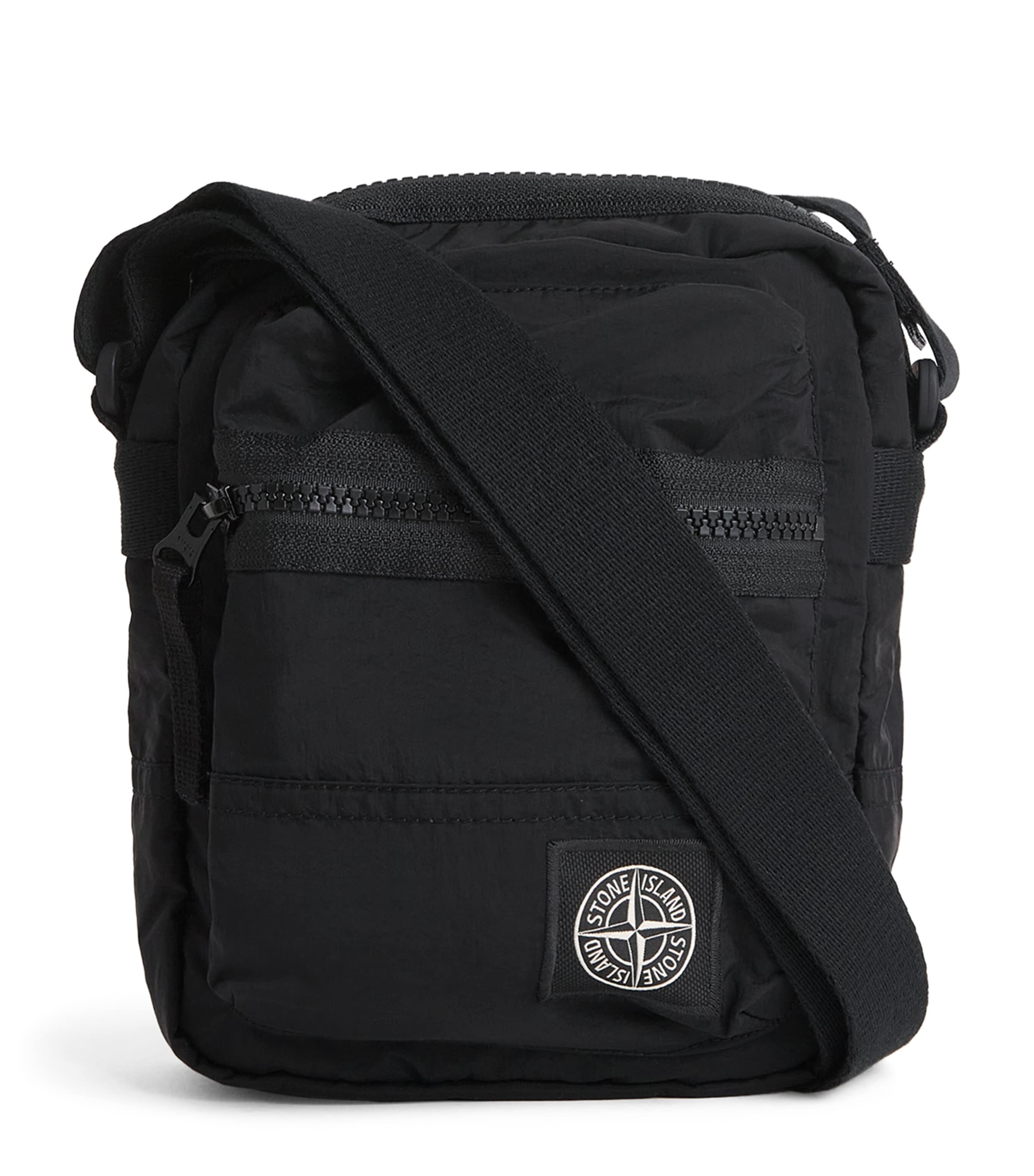 Stone Island Coated-Nylon Logo Cross-Body Bag Image 1
