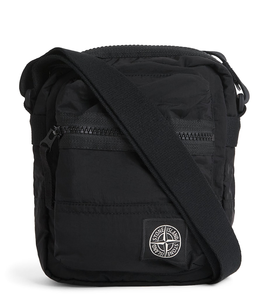 Stone Island Coated-Nylon Logo Cross-Body Bag Image 1