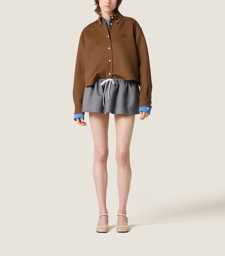 Wool-Cashmere Mini Skirt F0031 Image 2
