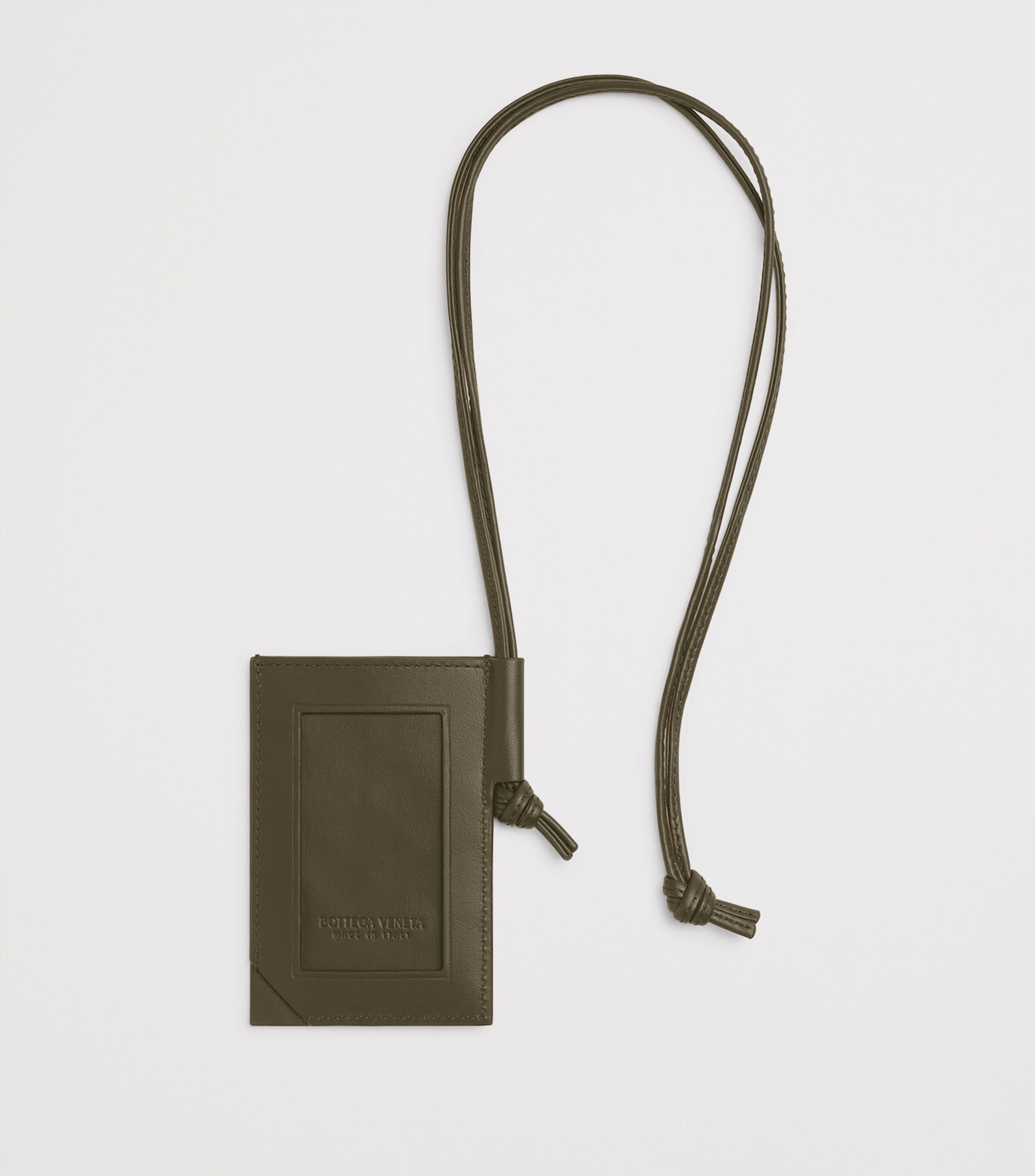 Bottega Veneta Leather Intrecciato Badge Holder Image 2