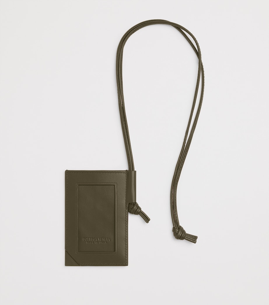 Bottega Veneta Leather Intrecciato Badge Holder Image 2