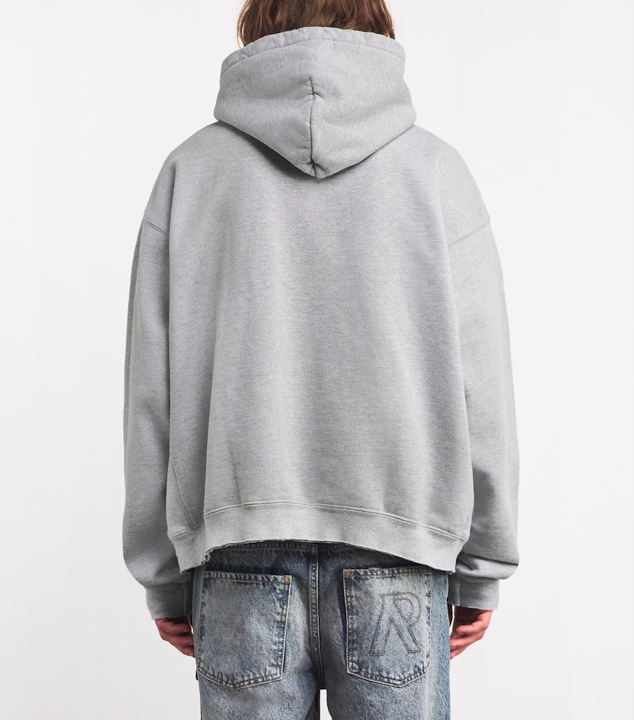 GALLERY DEPT. Mens Cotton Art Dept. Logo Hoodie Grey Image 4