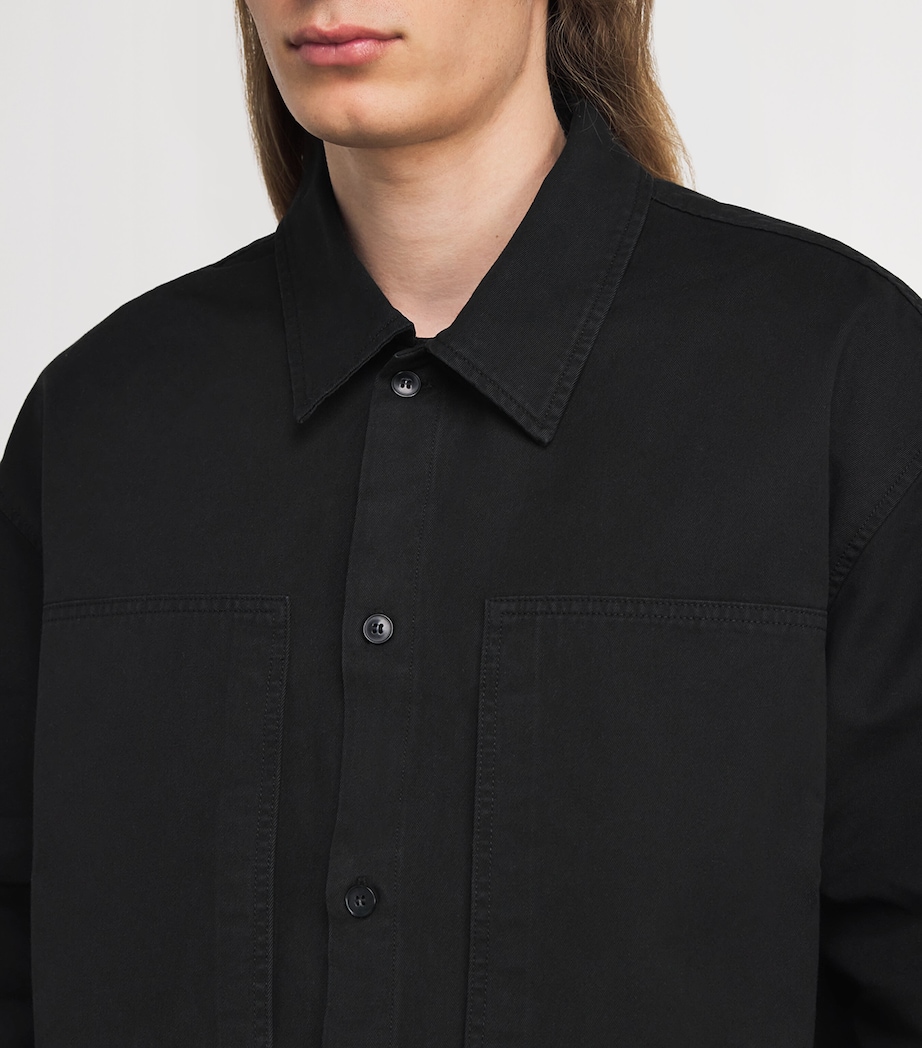 Cotton Rhode Overshirt BLACK Image 6