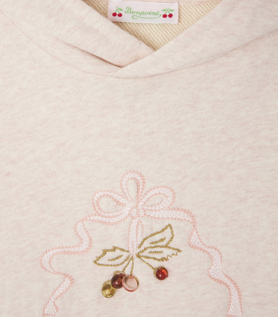 Holly Bush Hoodie (4-8 Years) UPB ROSE POUDRE Image 3