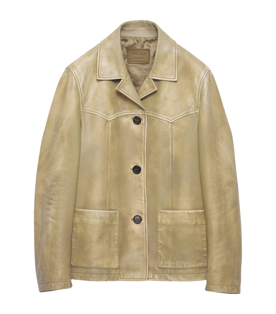 Prada Womens Nappa Leather Jacket Image 1