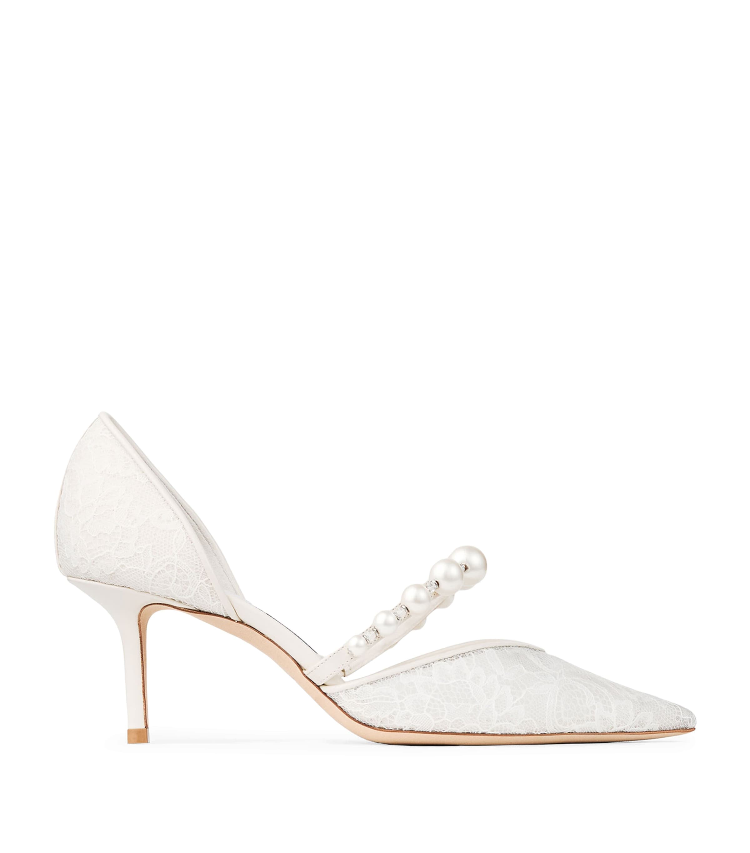 Jimmy Choo Aurelie 65 Lace Pumps Ivory/white Image 1