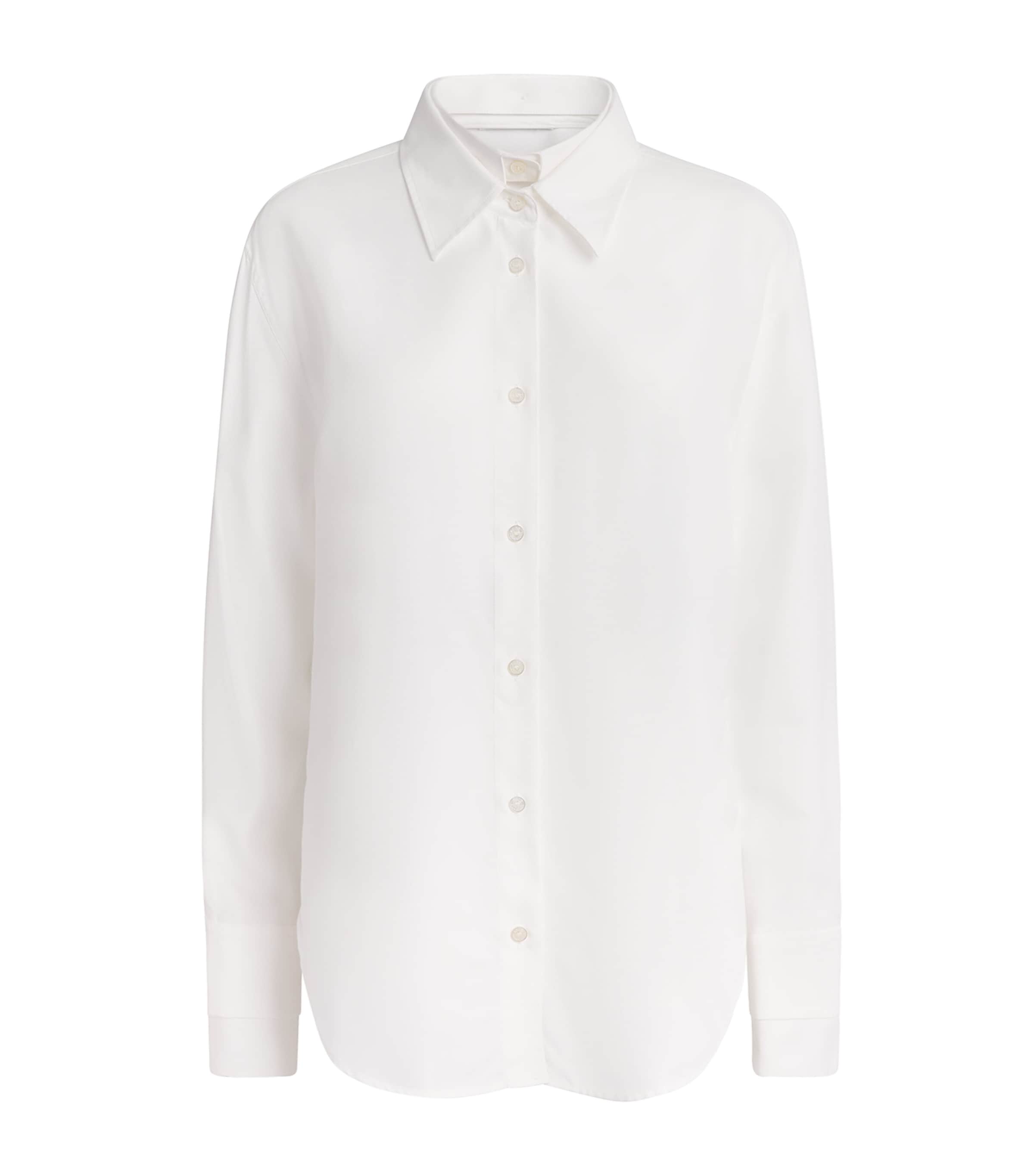 Acne Studios Womens Double-Layer Collared Shirt Anc White/white Image 1