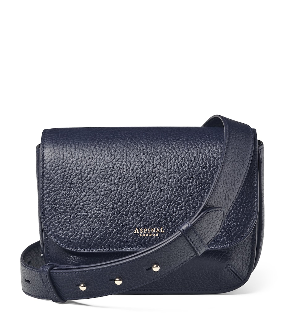 Leather Ella Cross-Body Bag NAVY Image 1