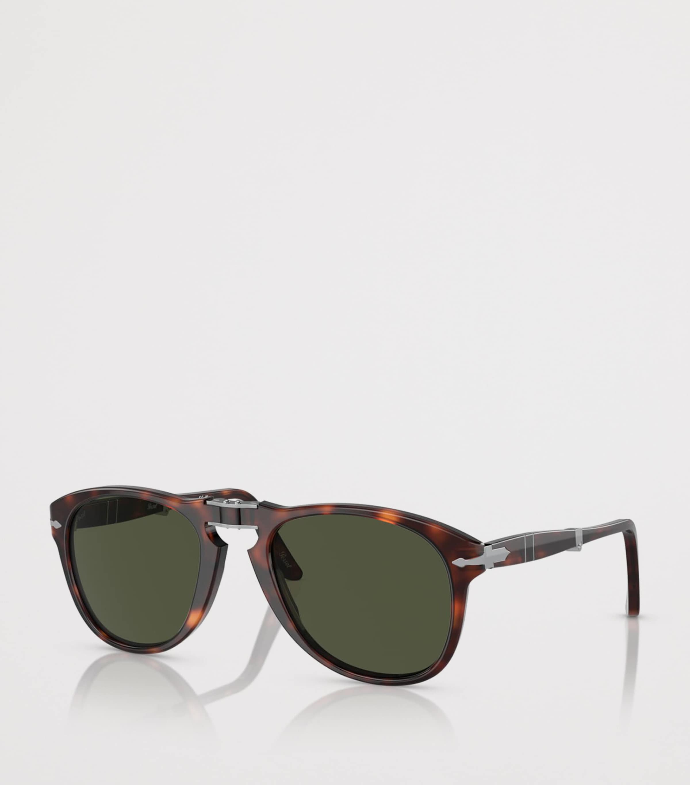 Persol Foldable Pilot Sunglasses Brown Image 2