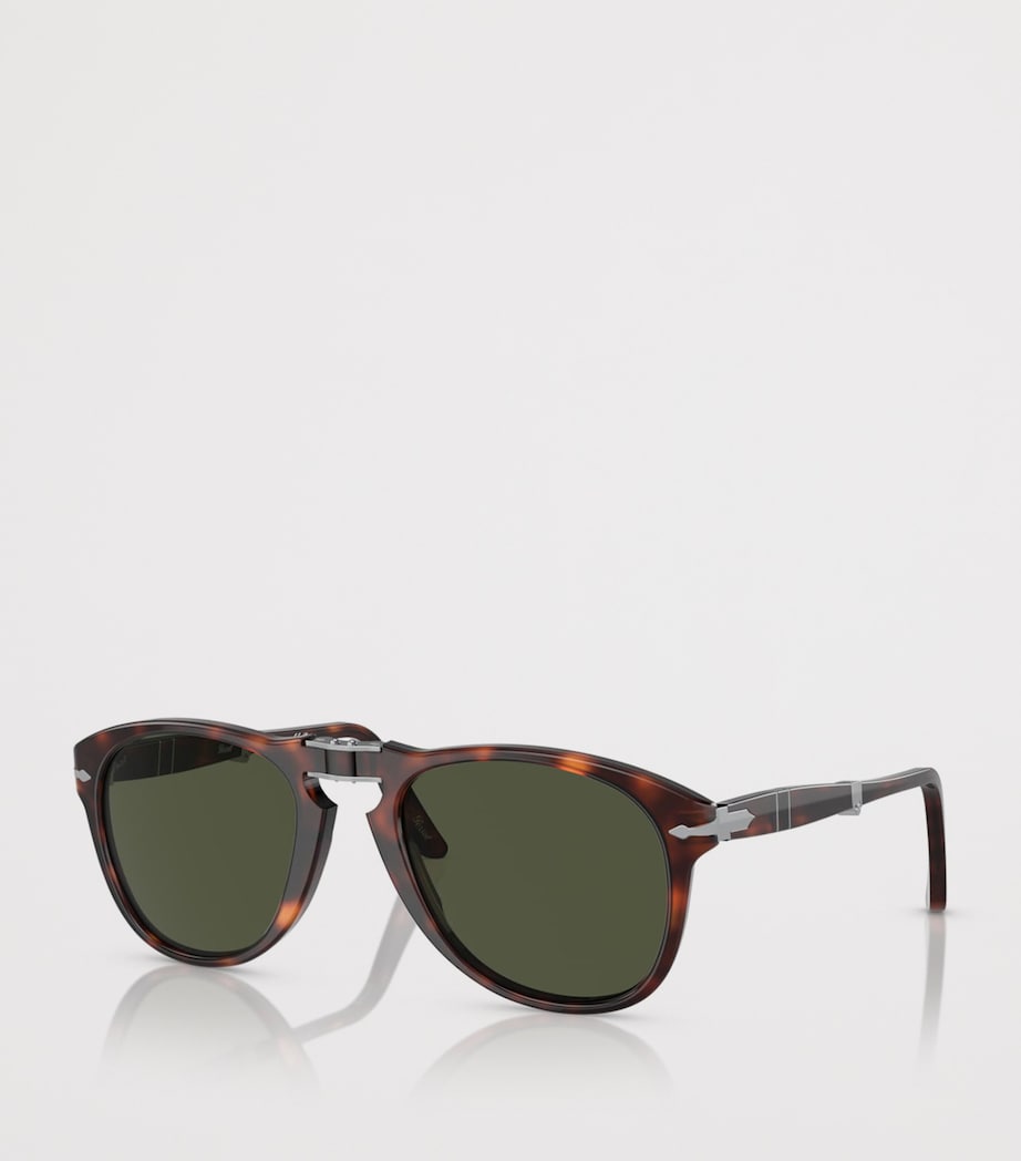 Persol Foldable Pilot Sunglasses Brown Image 2
