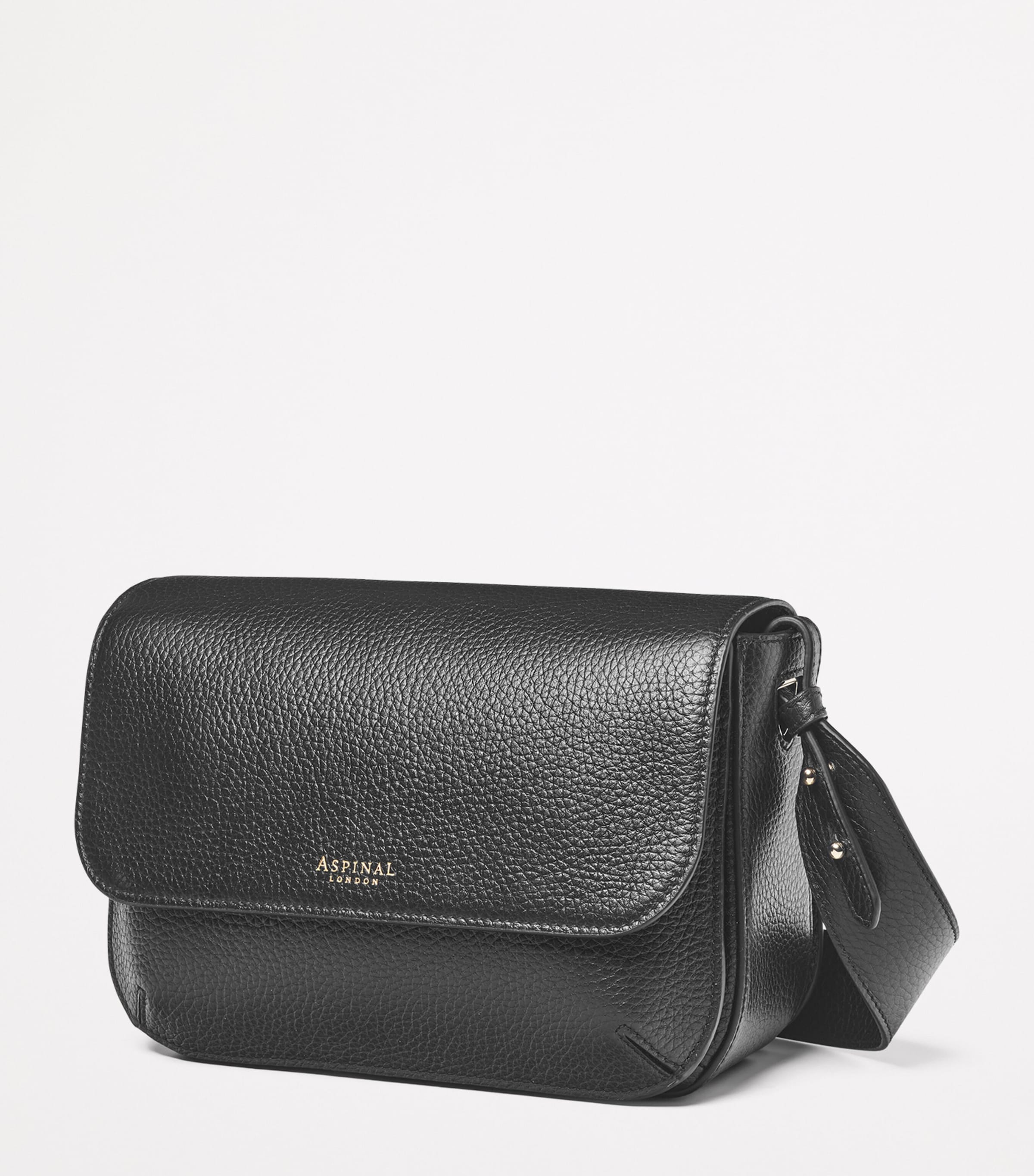 Leather Ella Grande Cross-Body Bag BLACK Image 2