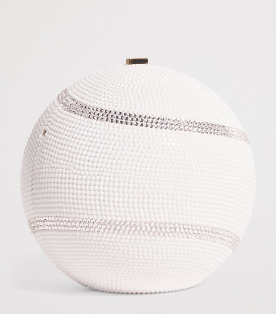 x Harrods EXCLUSIVE Tennis Ball Clutch Bag CHAMPAGNE CHALK MLT Image 3