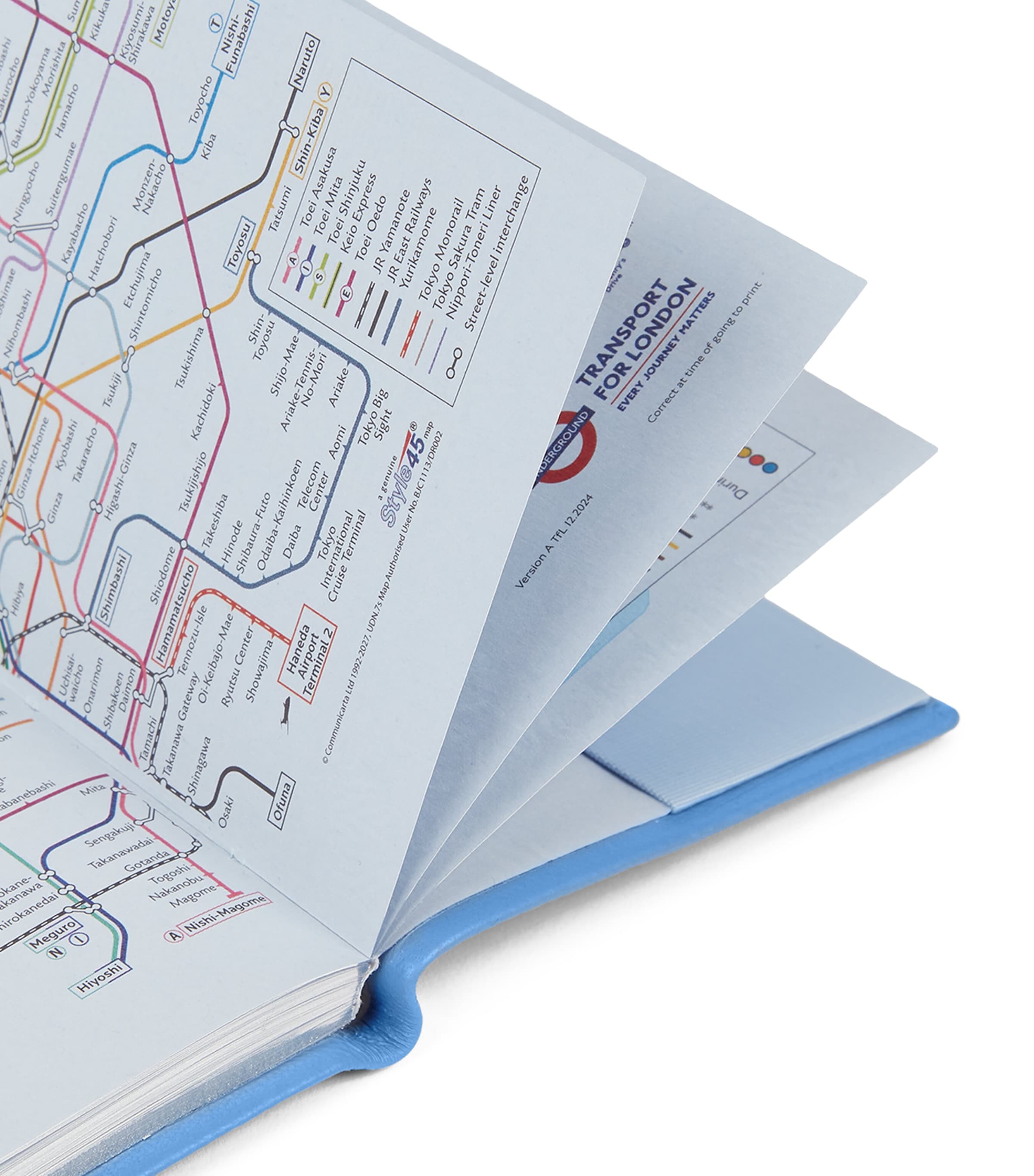 Panama Leather Weekly Diary 2026 NILE BLUE SS21 Image 7