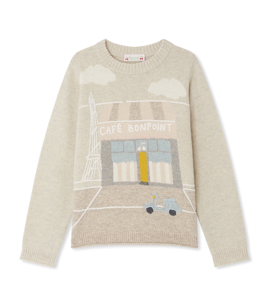 Wool Jodora Sweater (4-8 Years) GRIS CHINE CLAIR Image 1