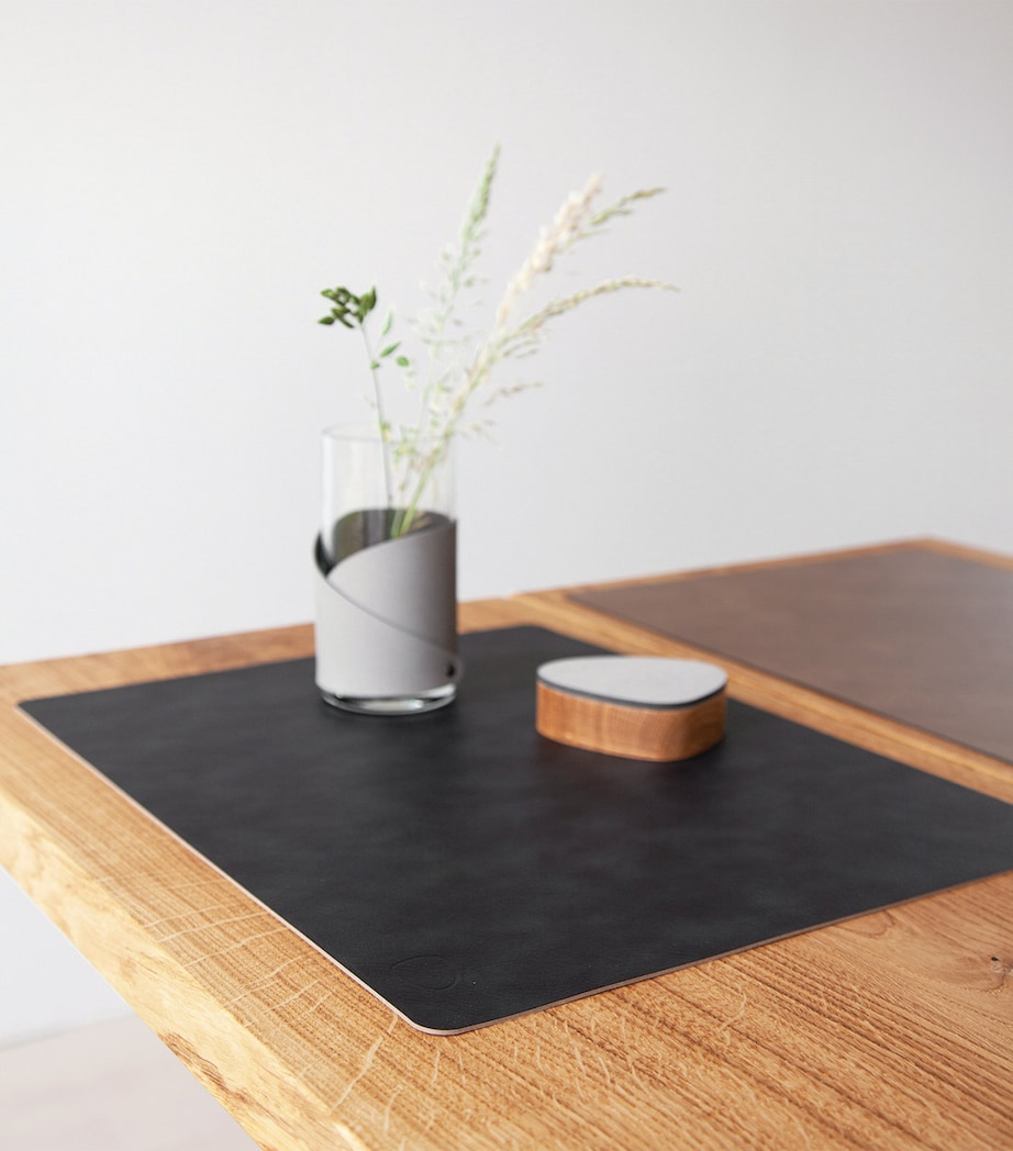 Square Placemats (Set of 4) BLACK/BROWN Image 3