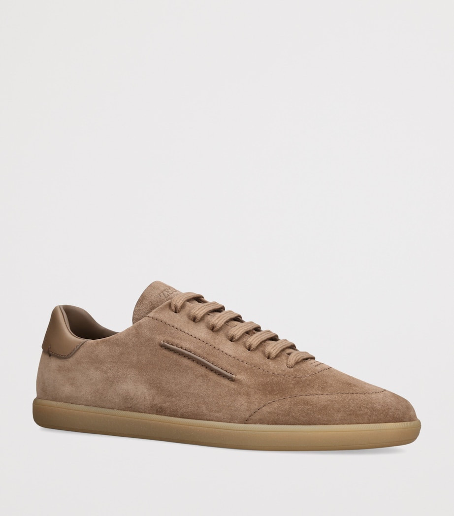 Zegna Suede 232 Sneakers Taupe Image 3