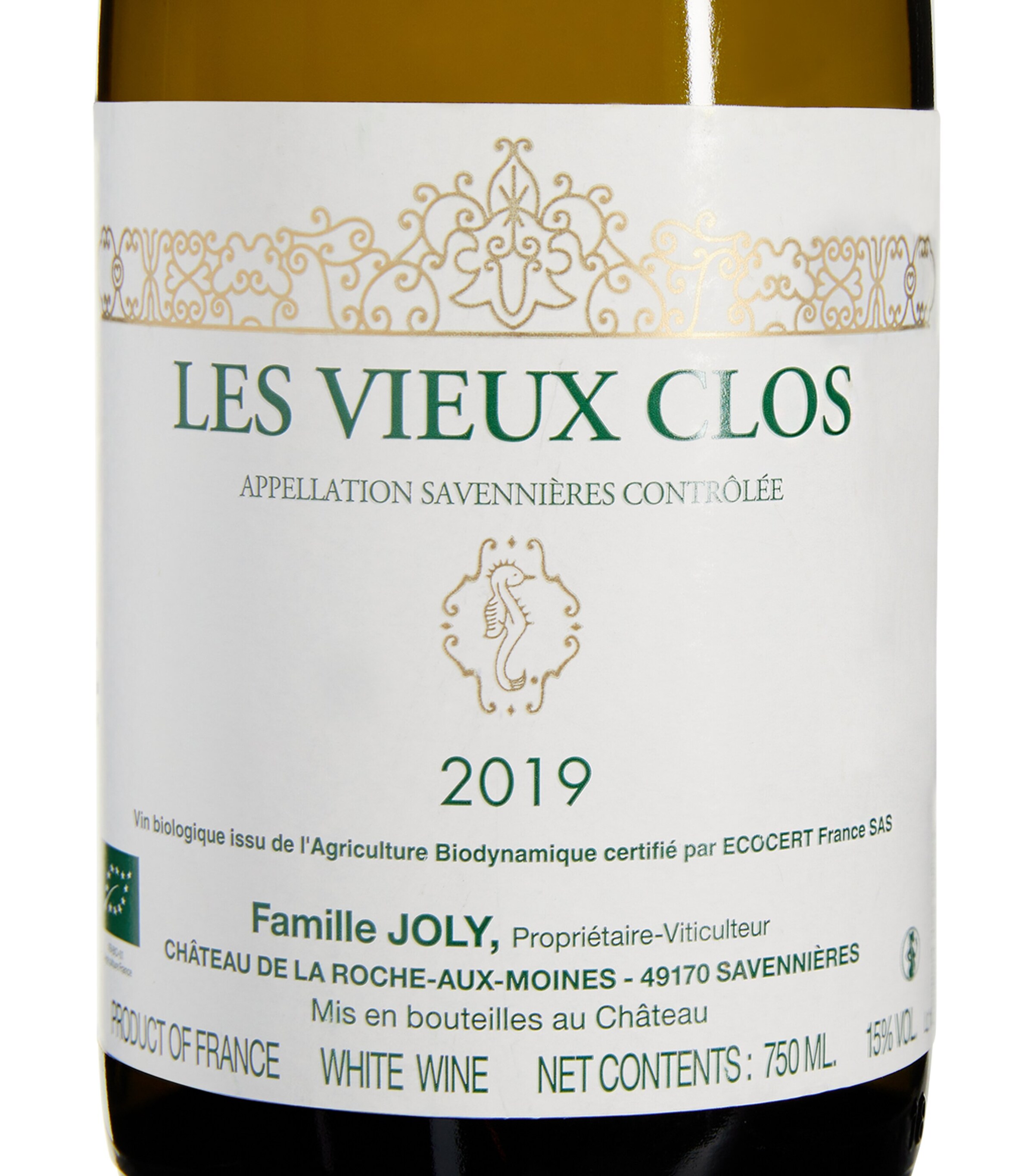 Clos de la Coulée de Serrant Vignobles de la Coulee de Serrant 'Clos de la Coulee de Serrant' 2019 (75cl) - Loire, France Image 2