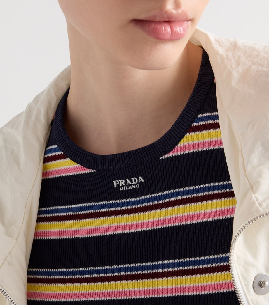 Cotton Stripe Sweater F0008 Image 3