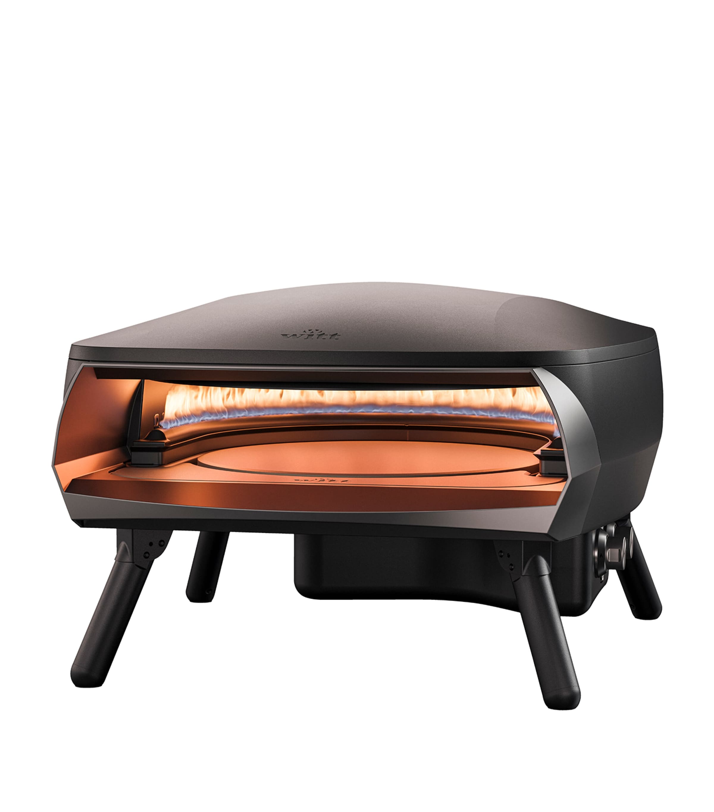 Witt Rotante Pizza Oven - Black In Black