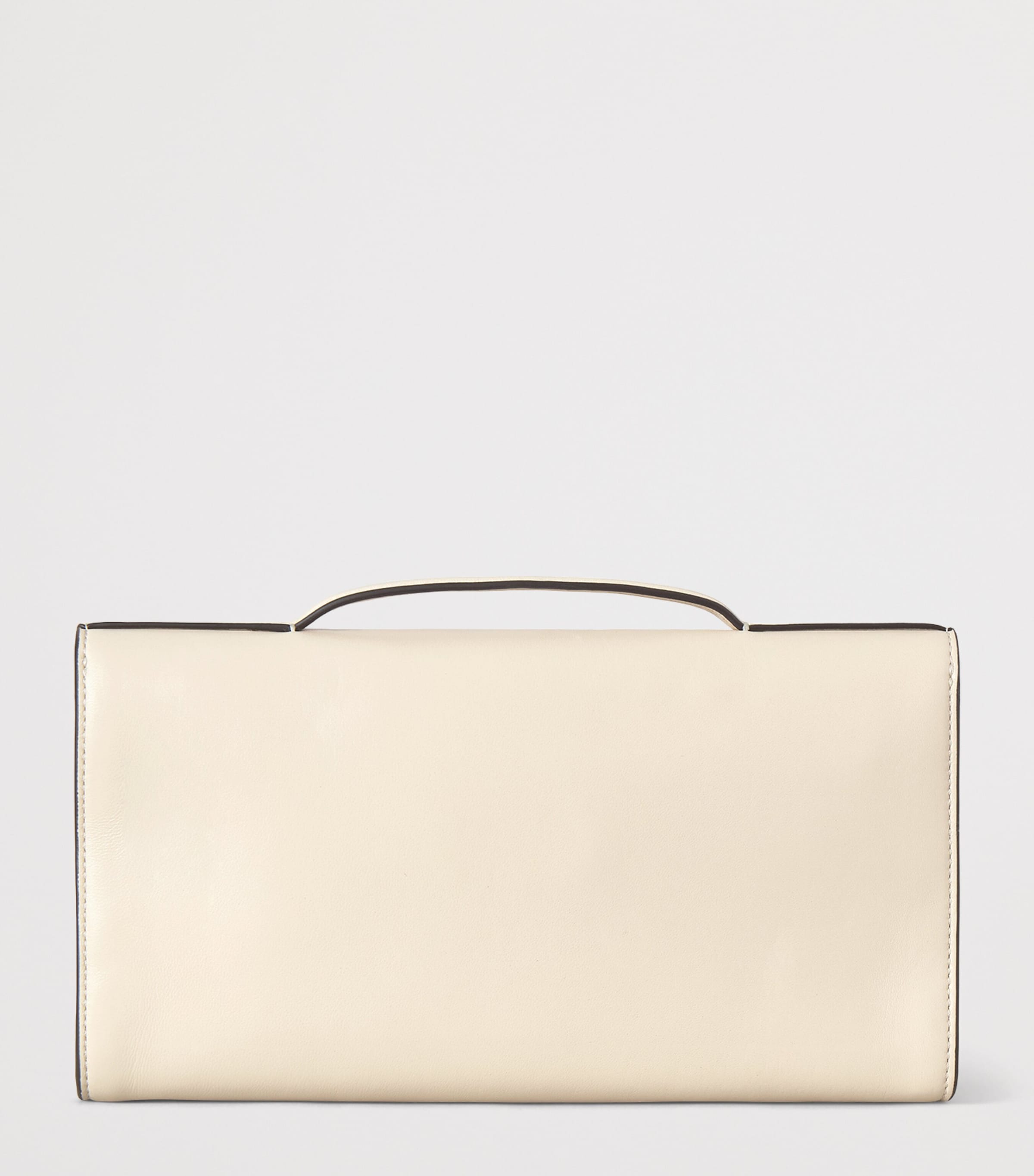 Mulberry Leather Lily Clutch Bag Eggshell Image 2