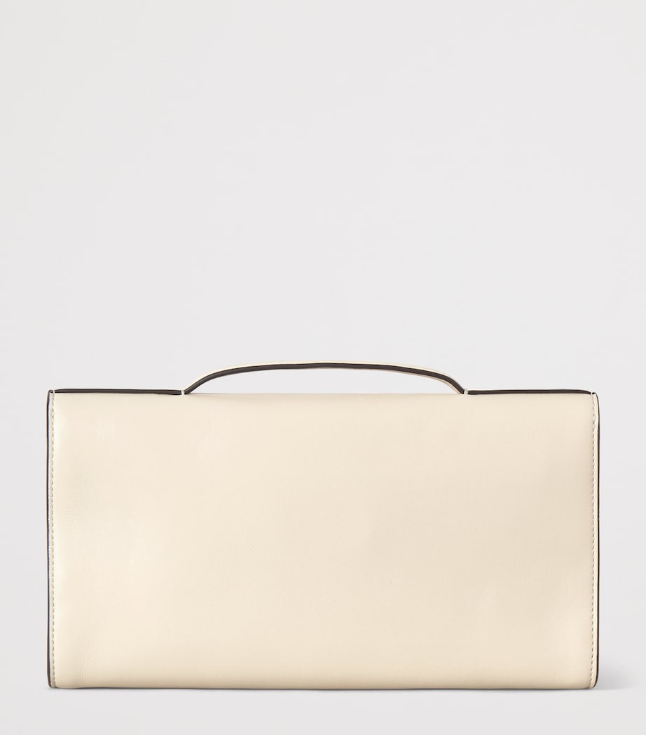 Mulberry Leather Lily Clutch Bag Eggshell Image 2