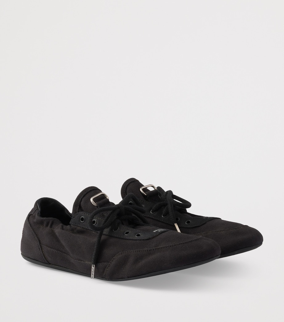 Cotton Canvas Collapse Sneakers F0002 Image 2