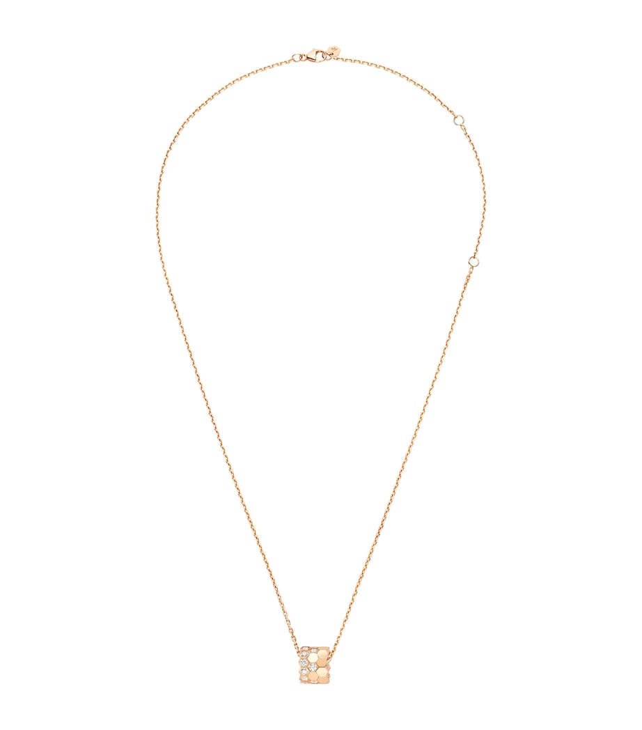 Medium Rose Gold and Diamond Bee de Chaumet Necklace PINK GOLD Image 1