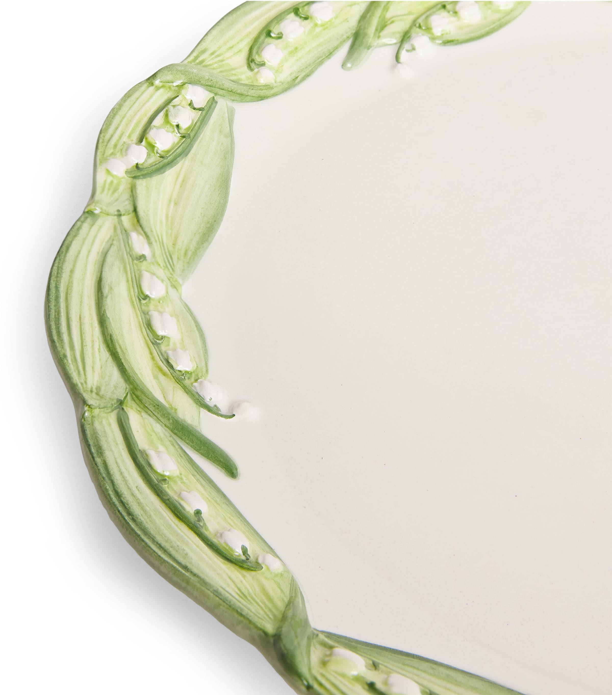 Lilly Of The Valley Charger Plate (32cm) WHITE/GREEN Image 5