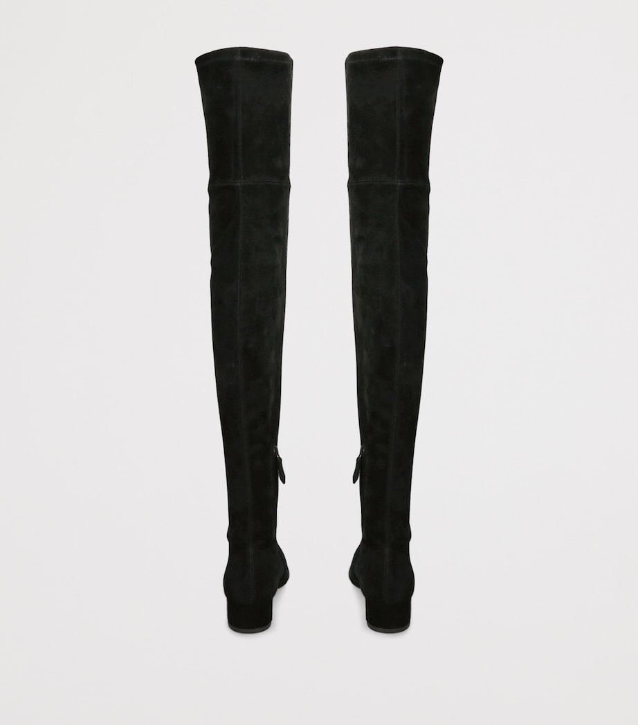 Suede Remi Over-The-Knee Boots 35 BLACK Image 2