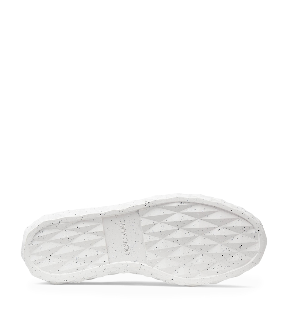 Jimmy Choo Diamond Light Leather Sneakers V White/white Image 4