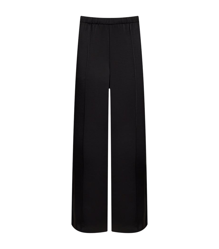Side-Stripe Straight Trousers 001BLK-BLACK Image 1