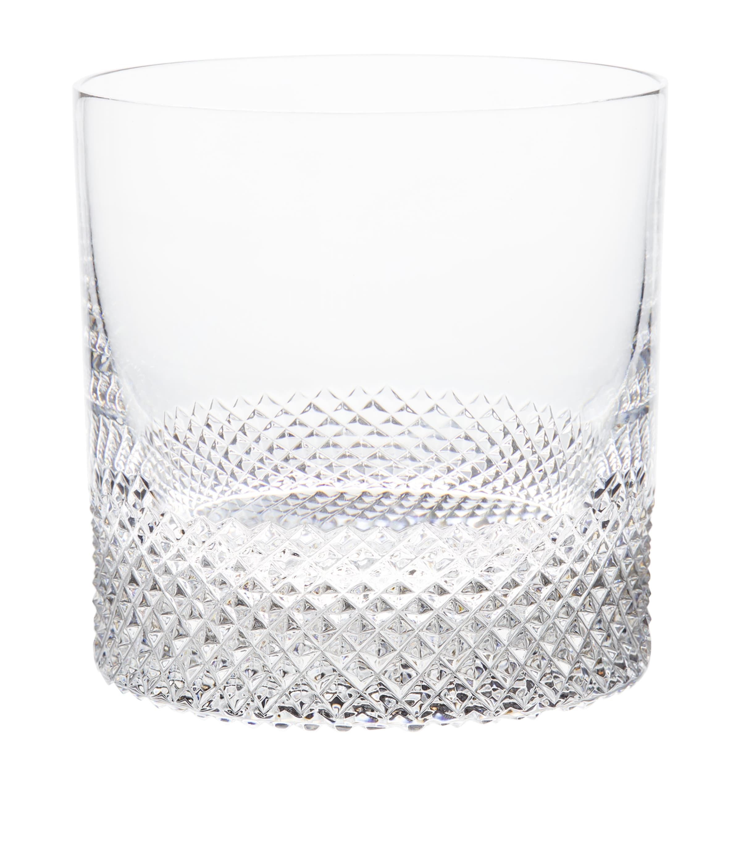 Richard Brendon Diamond Double Old Fashioned Tumbler In Transparent