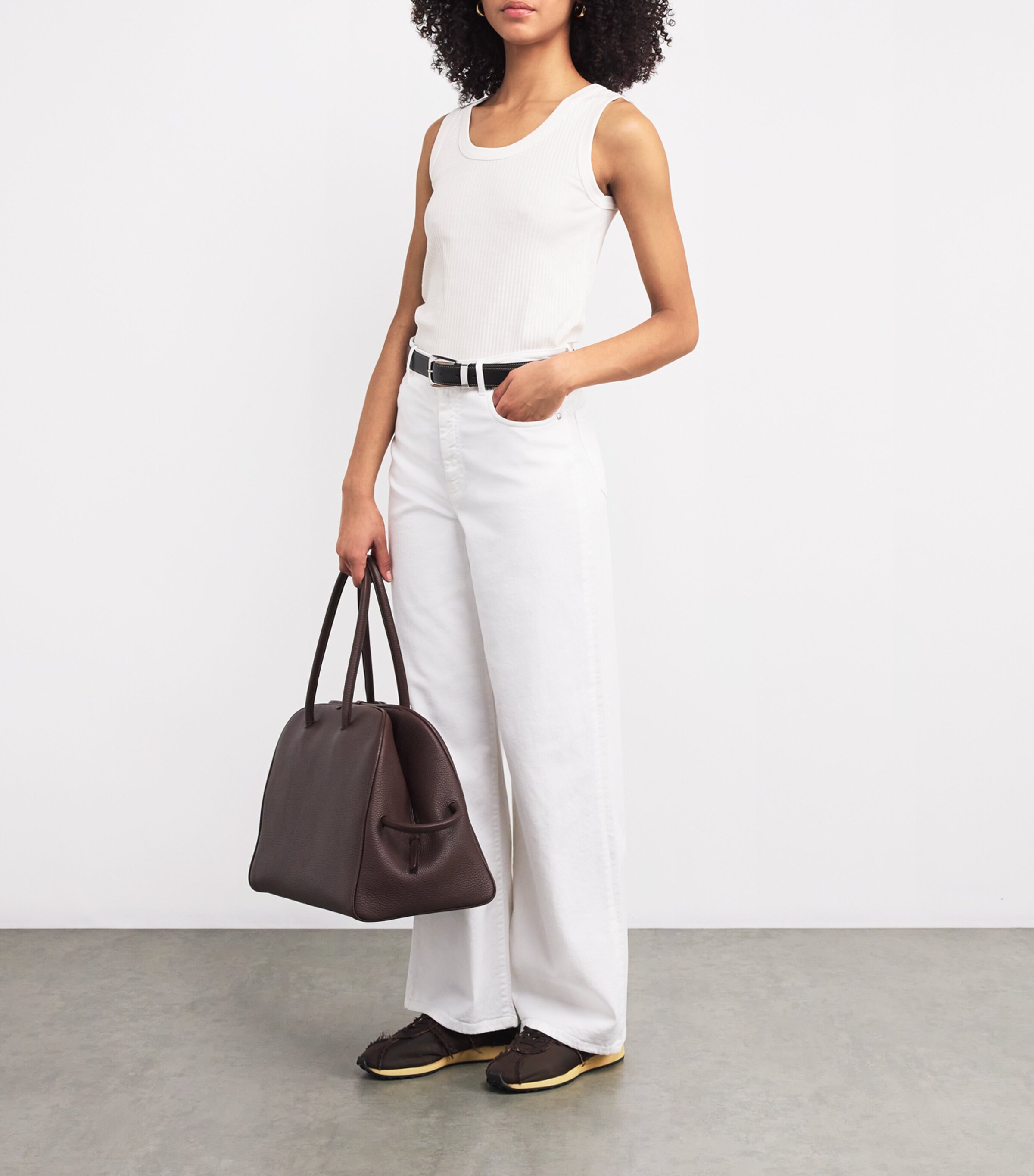 Organic Cotton Tank Top WHITE Image 2