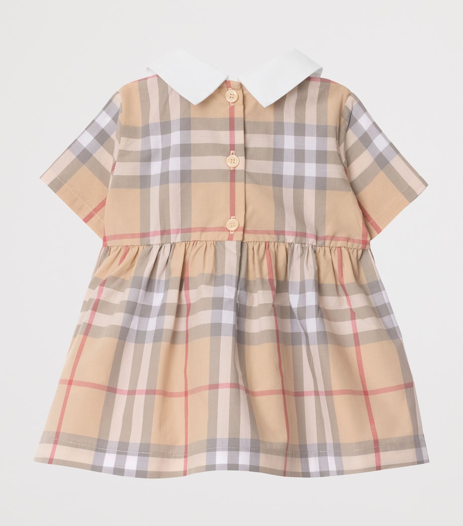 Check Dress and Bloomers Set (1-18 Months) PALE STONE IP CHECK Image 3