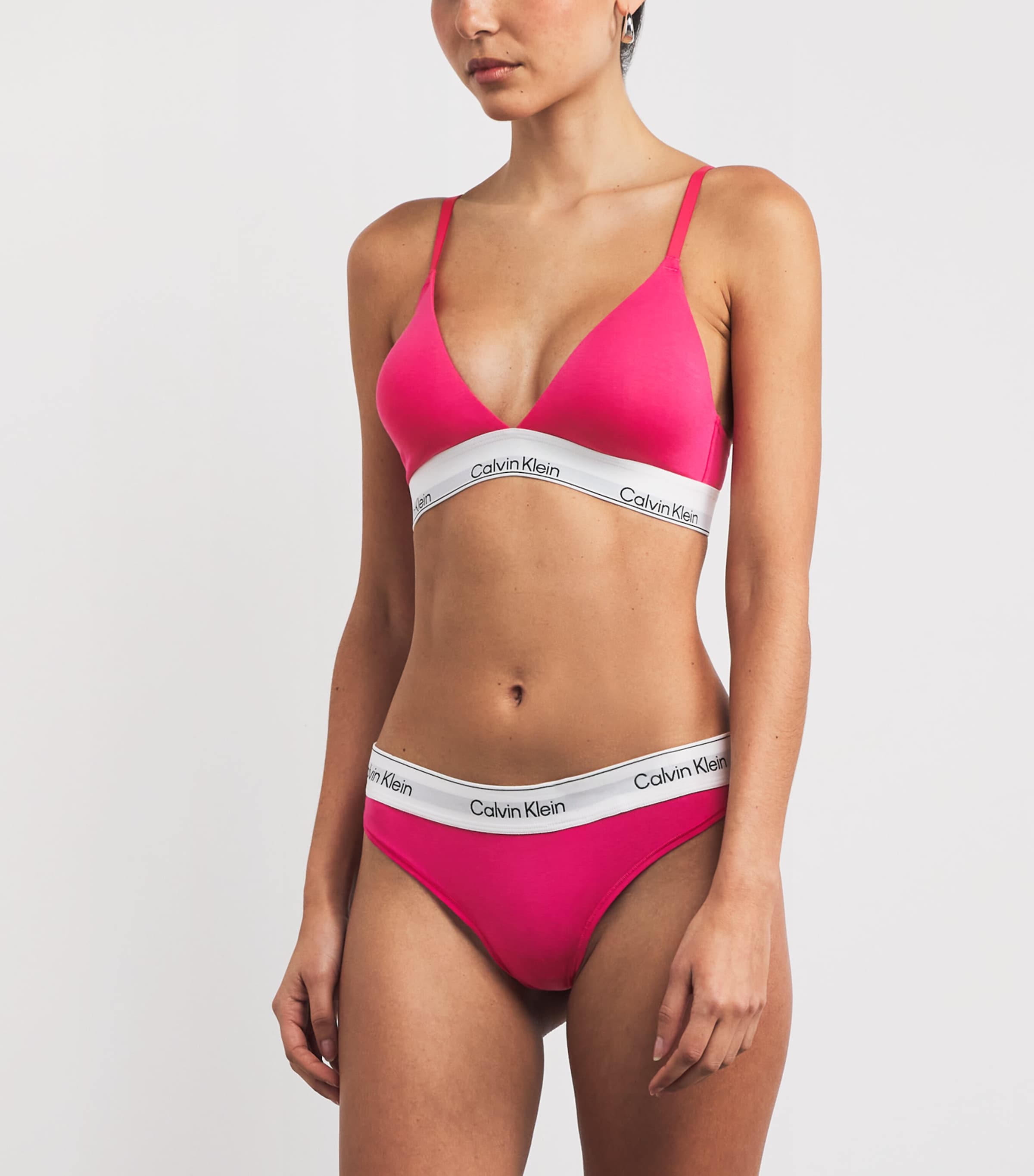 Cotton-Modal Valentines Icon Thong VIBRANT PINK Image 2