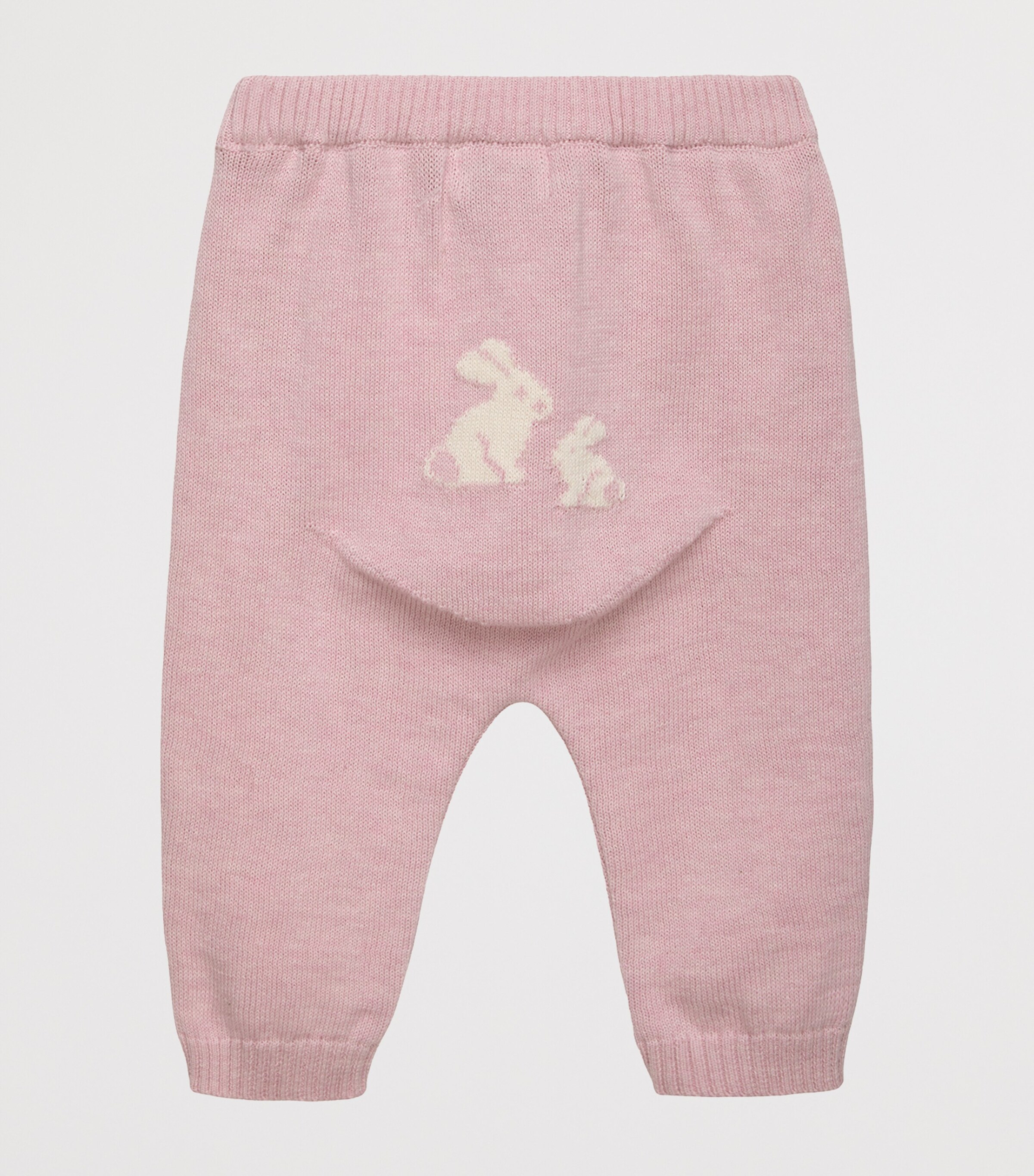Trotters Cotton Bunny Leggings (0-12 Months) Pale Pink Image 2