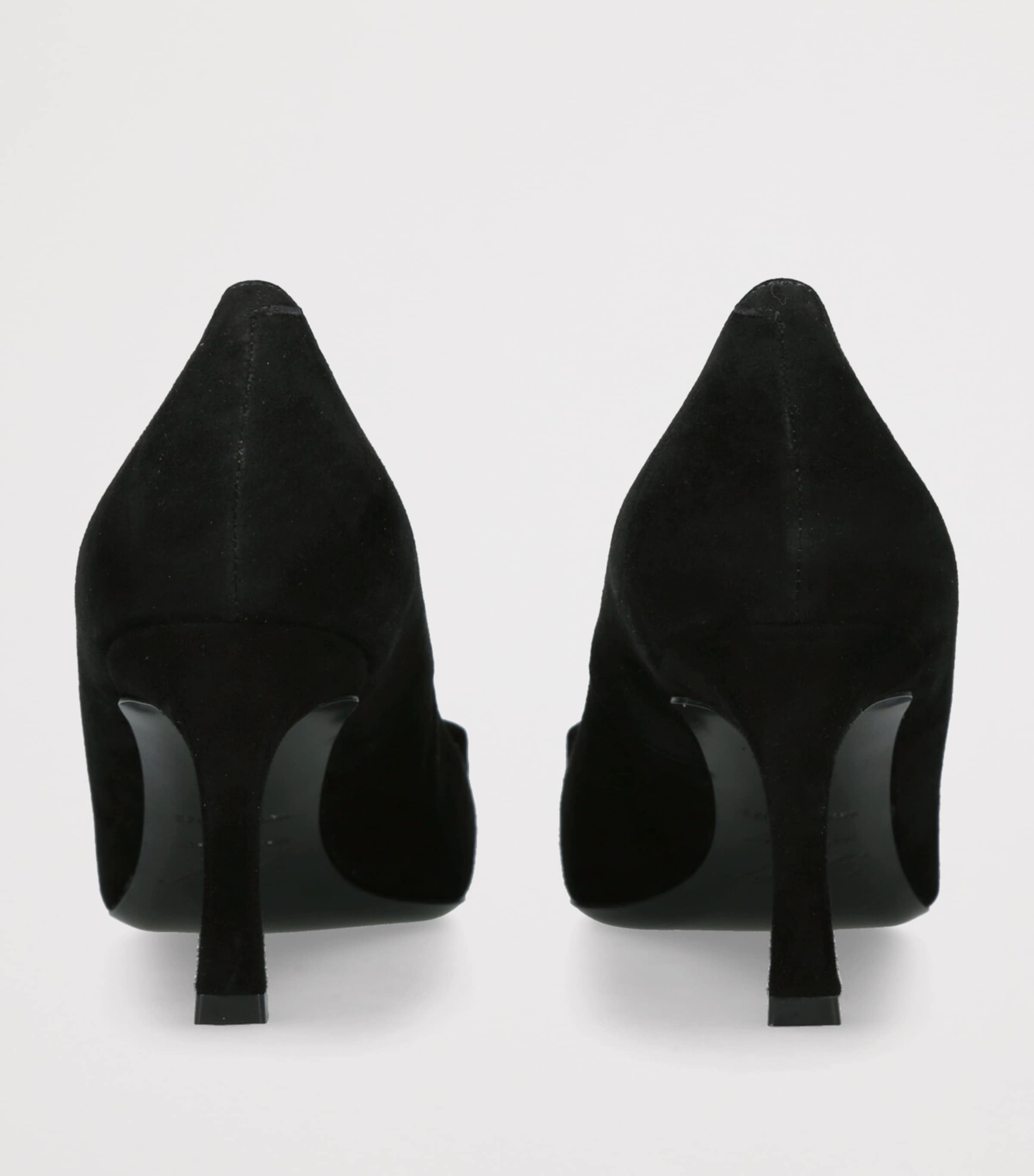 Suede Trompette Pumps 70 BLACK Image 2