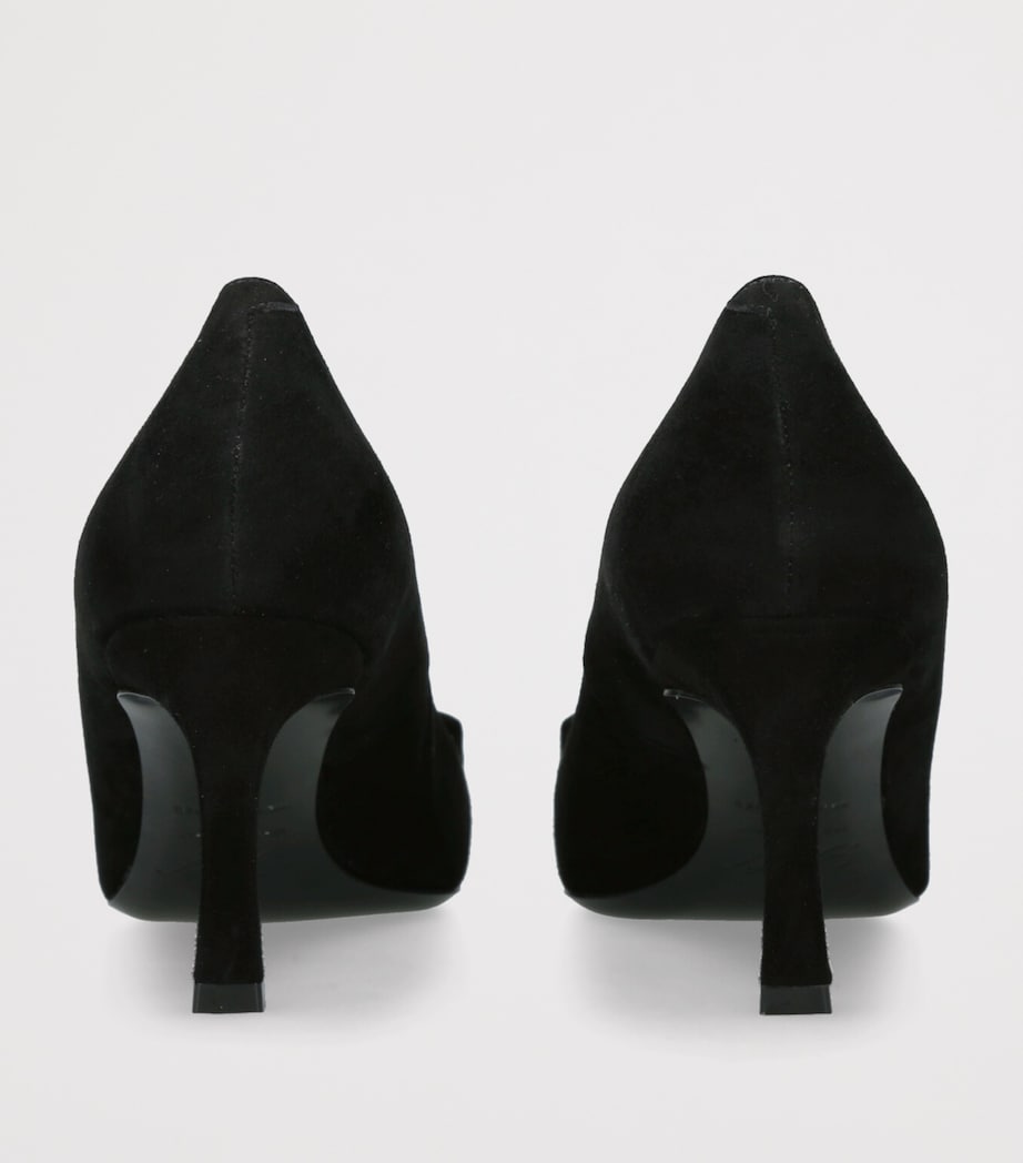 Suede Trompette Pumps 70 BLACK Image 2