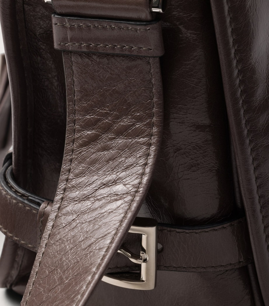 Leather Cross-Body Bag F03SG Image 5