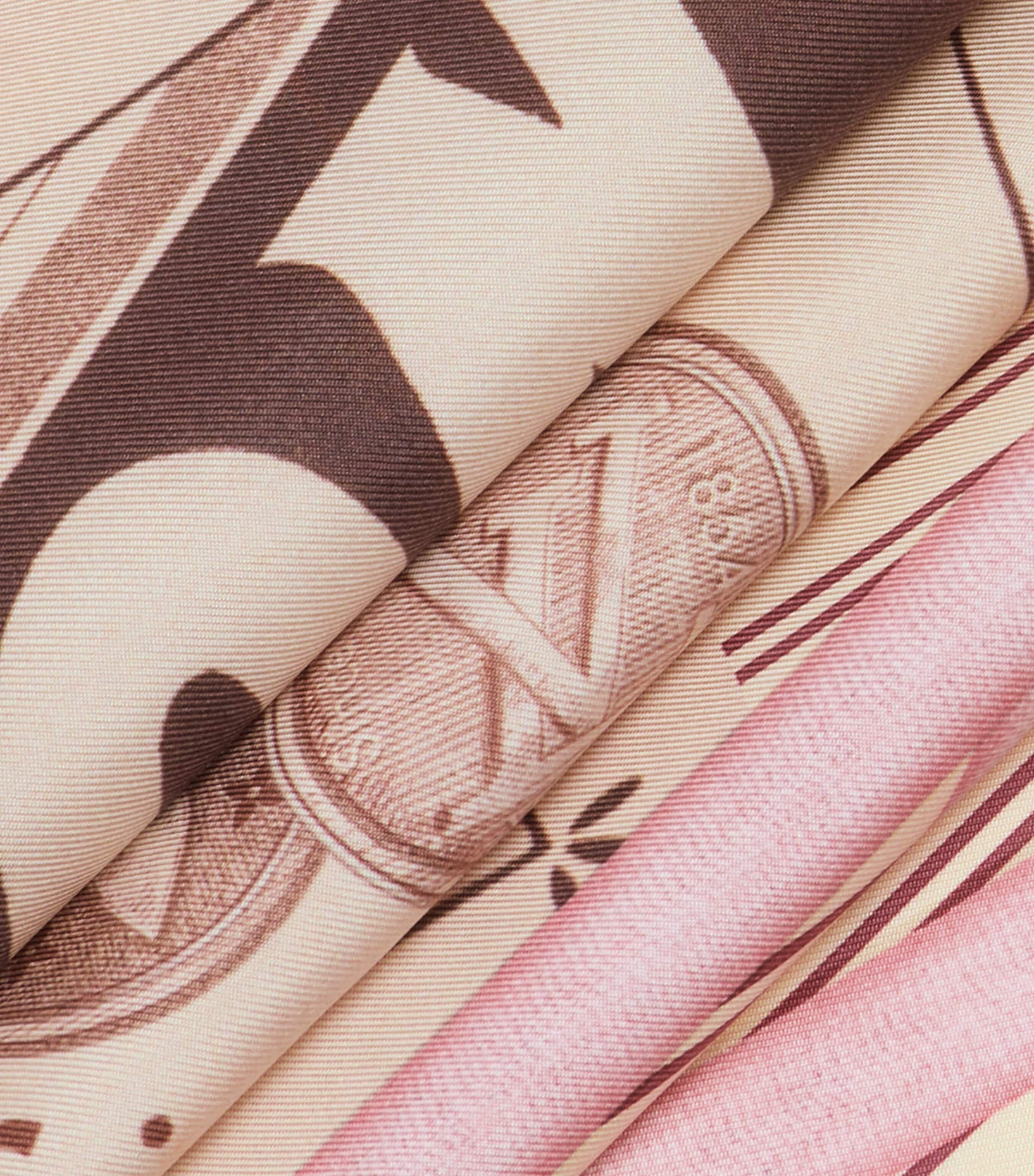 LOUIS VUITTON Silk Insider Square Scarf Pink Image 4