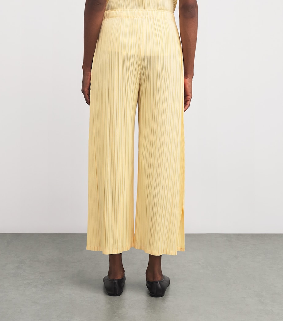 Mellow Pleats Trousers CREAM YELLOW Image 4