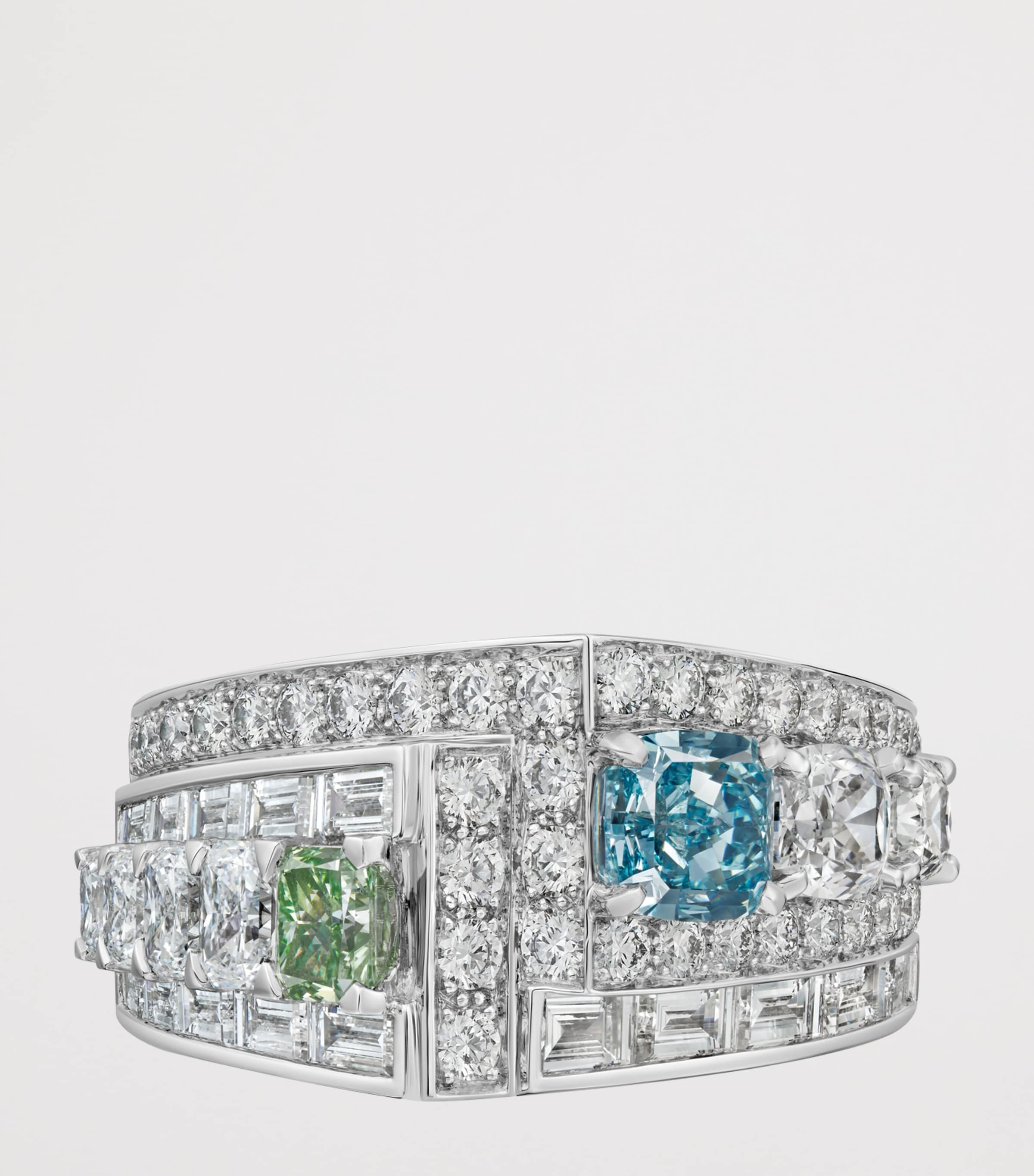 Cartier Platinum and Diamond Kinko Ring Platinum Image 4