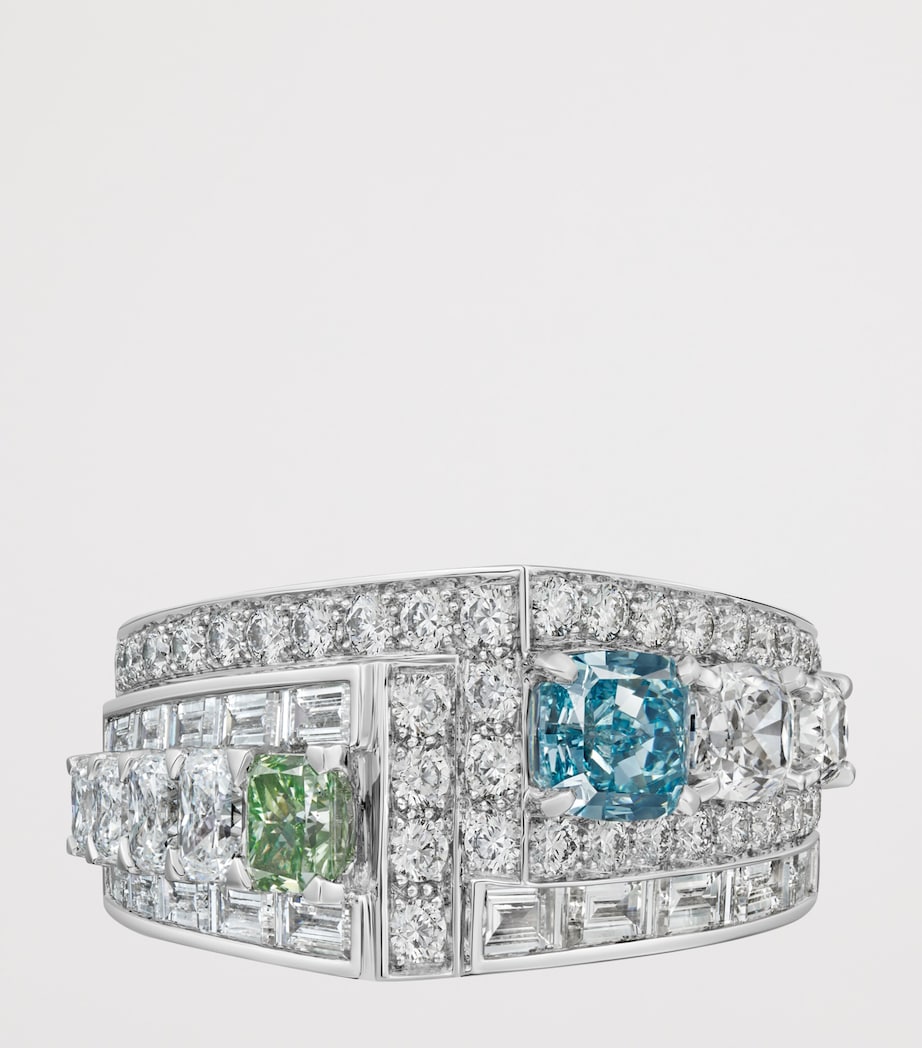 Cartier Platinum and Diamond Kinko Ring Platinum Image 4