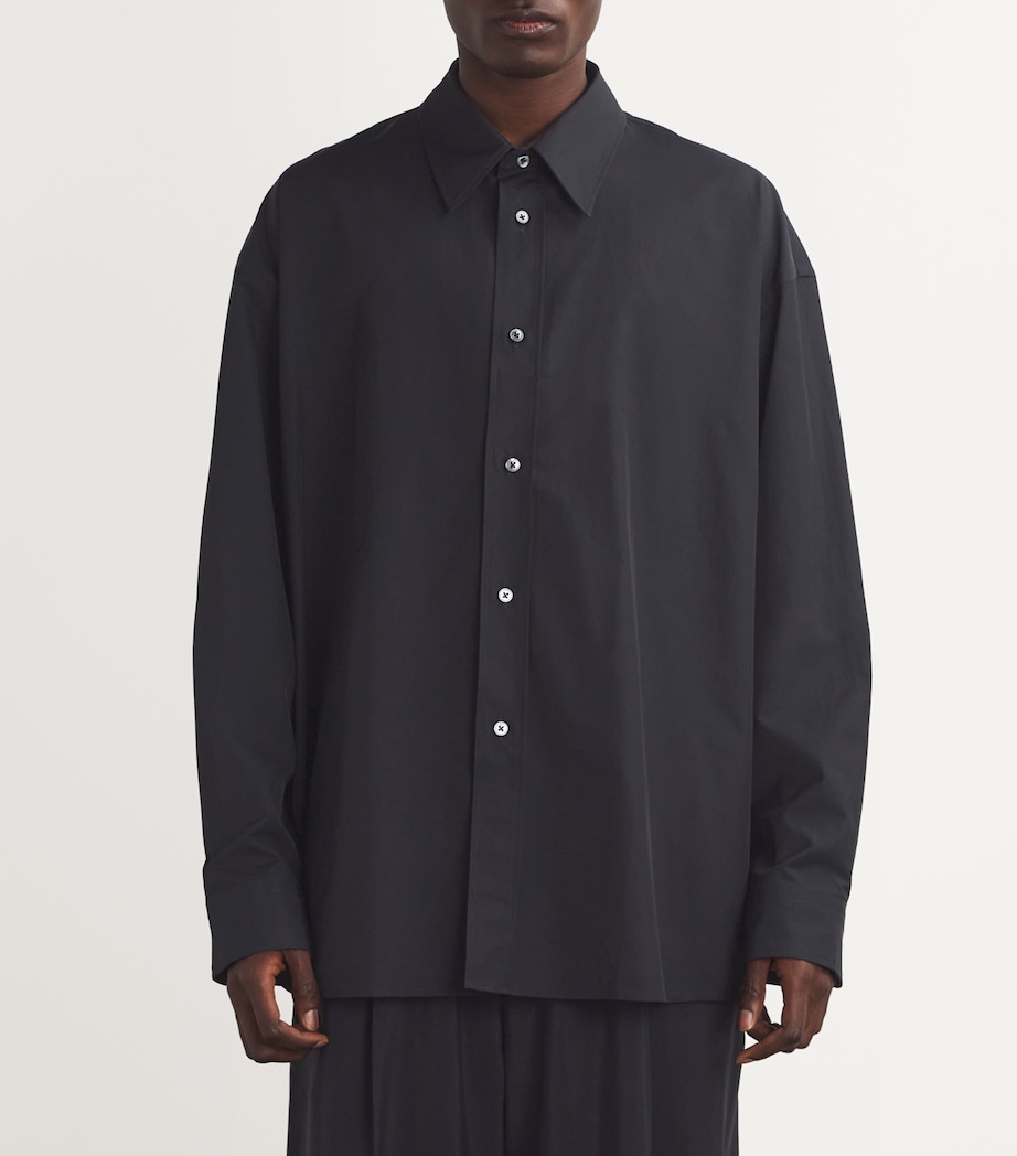 Cotton-Blend Cloud Shirt DARKEST NAVY Image 3