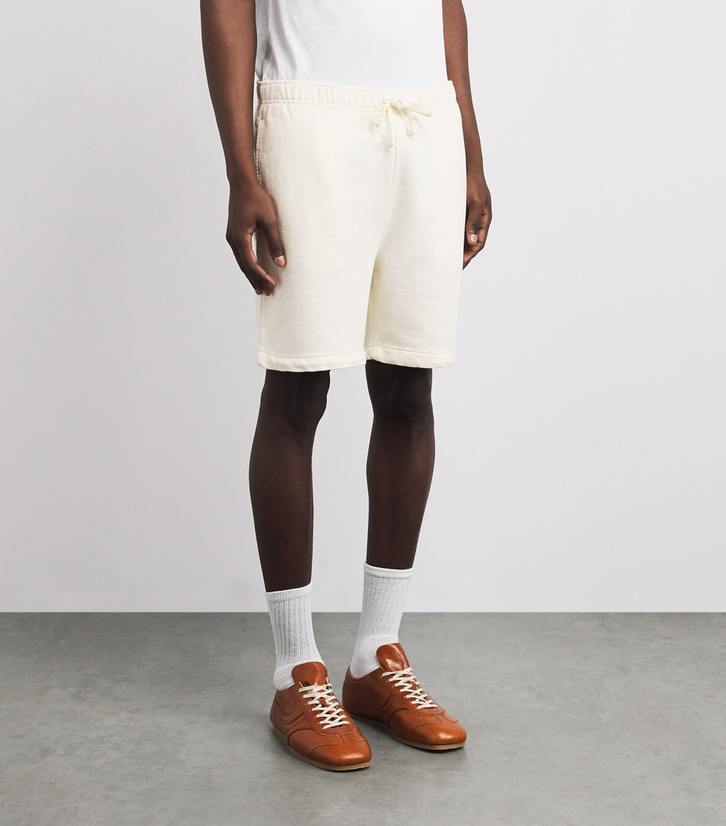 Polo Ralph Lauren Mens Cotton Terry Shorts Clubhouse Cream Image 4