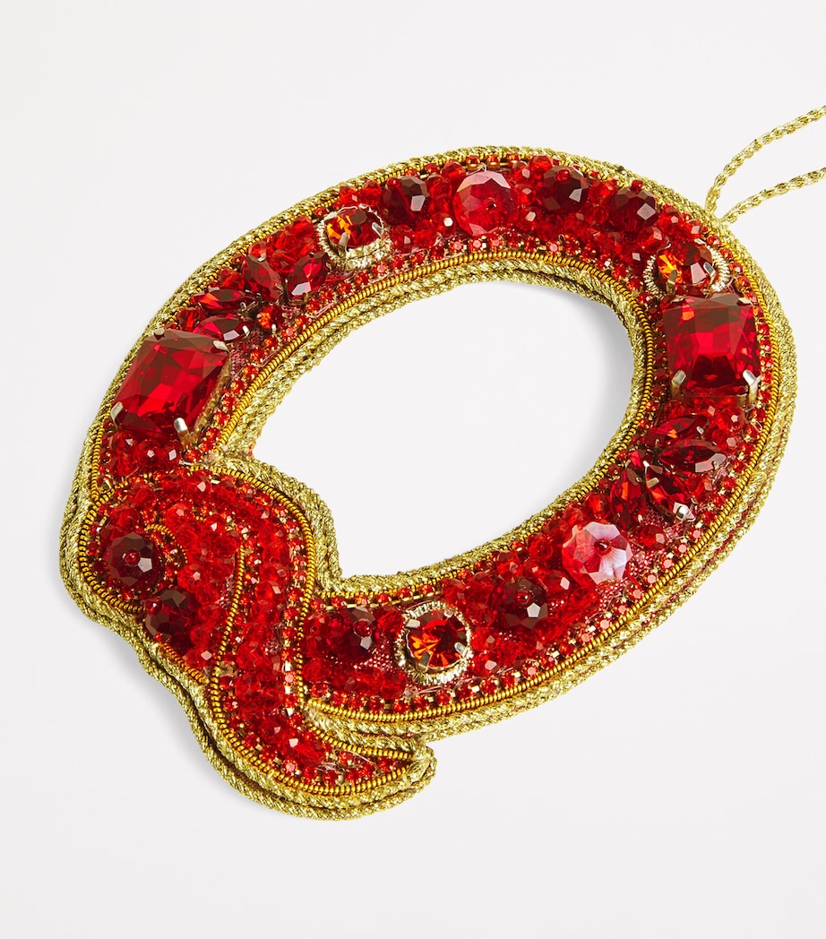 Embellished Q Tree Decoration RED Image 2